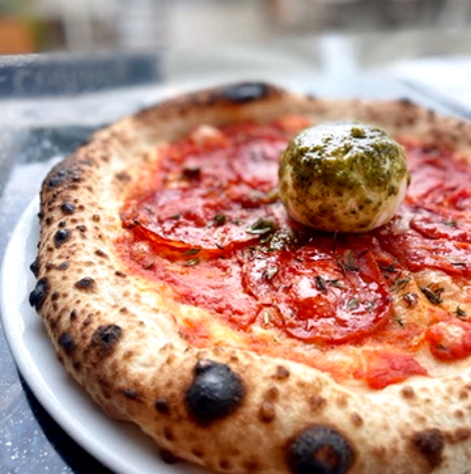 Pizza Burrata pesto