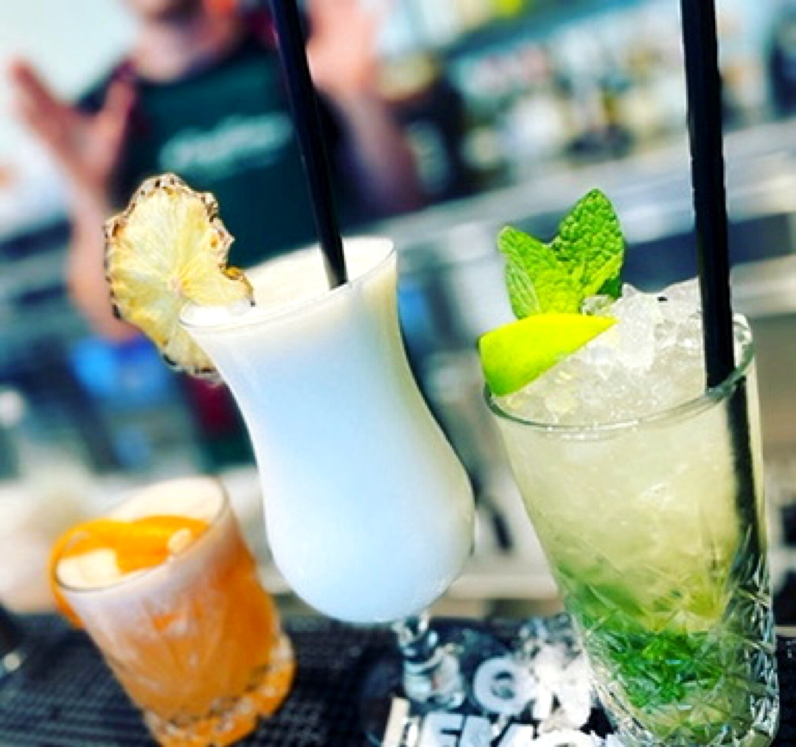 Pinacolada i Mojito — biały i zielony, klasyki naszej karty